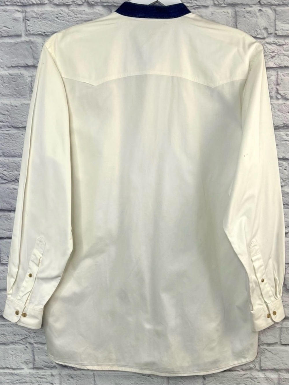 Vintage Men's Coors Rodeo Band Collar Long Sleeve Button Down Western Shirt XL - Picture 5 of 6